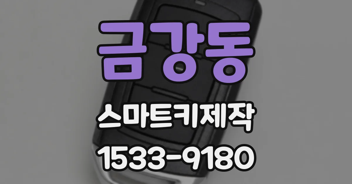 금강동 스마트키제작