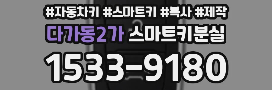 다가동2가 스마트키분실