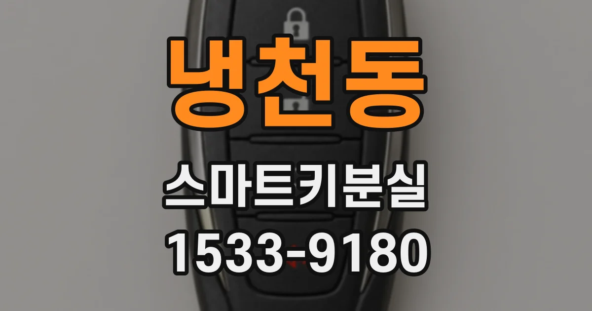 냉천동 스마트키분실