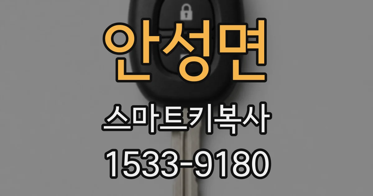 안성면 스마트키복사