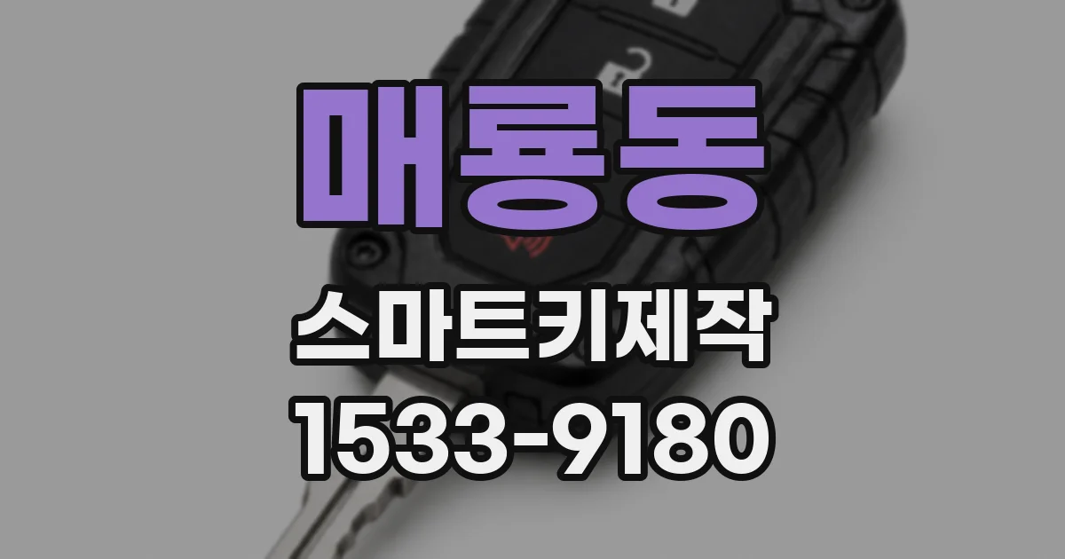 매룡동 스마트키제작
