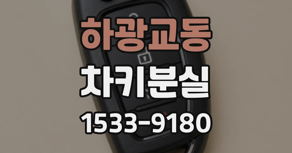 하광교동 차키분실