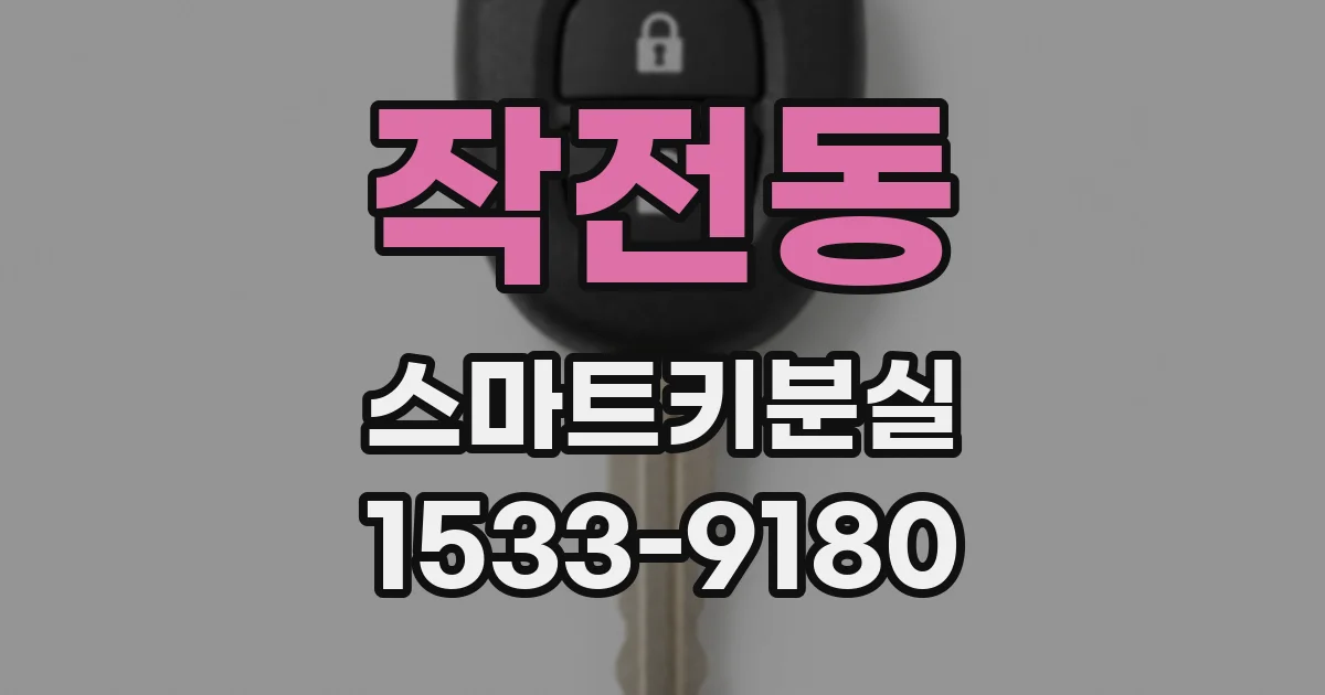 작전동 스마트키분실