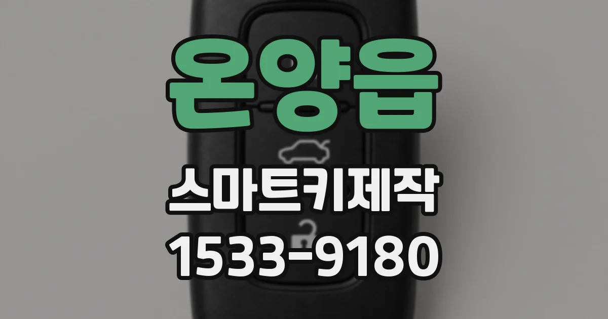 온양읍 스마트키제작