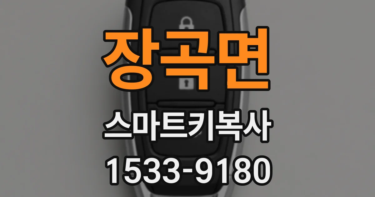 장곡면 스마트키복사