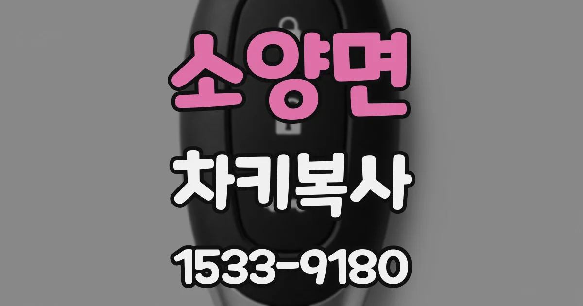 소양면 차키복사