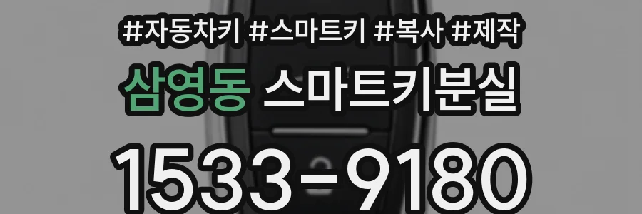 삼영동 스마트키분실