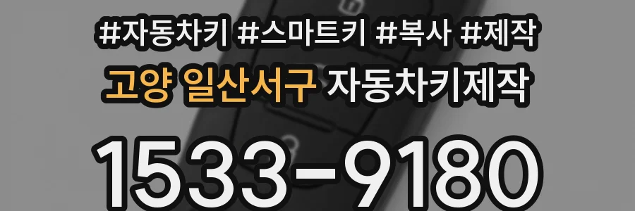 고양 일산서구 자동차키제작