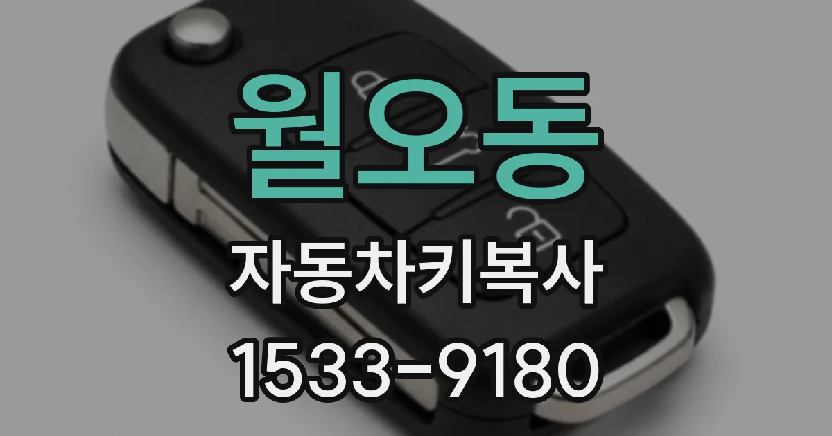 월오동 자동차키복사