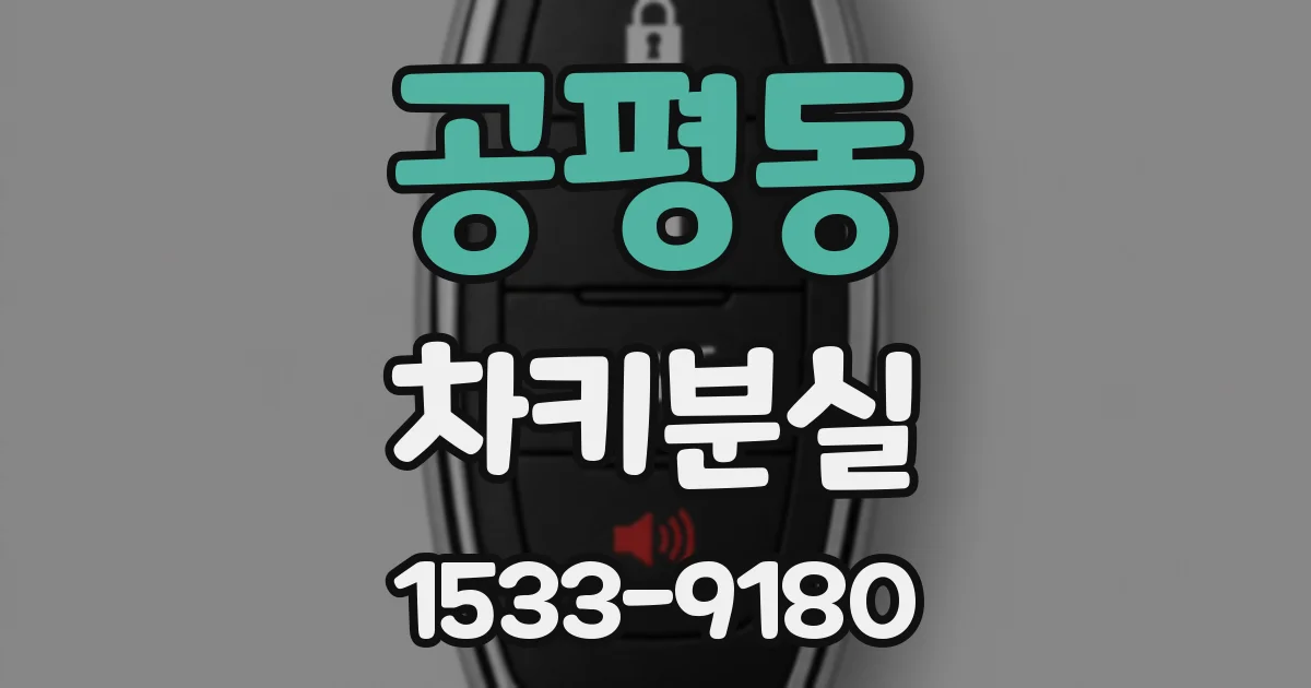 공평동 차키분실