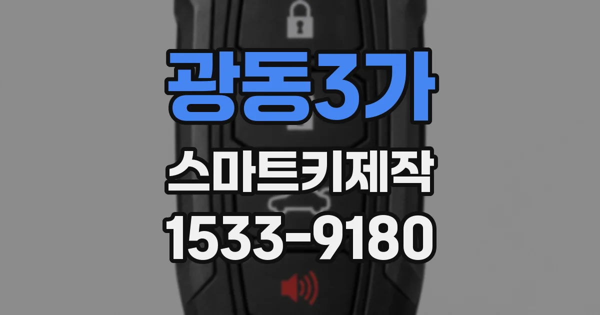 광동3가 스마트키제작