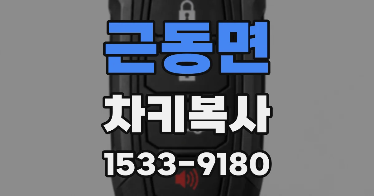 근동면 차키복사