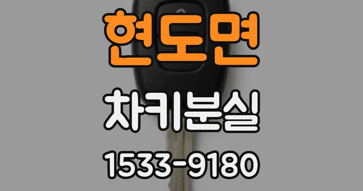현도면 차키분실