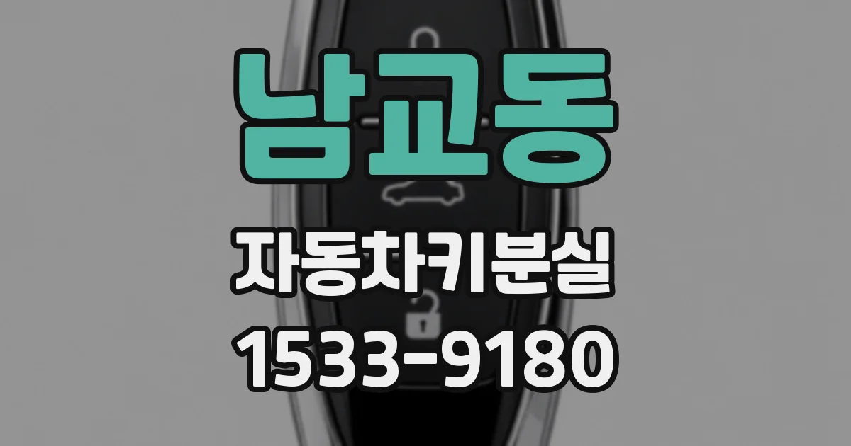 남교동 자동차키분실