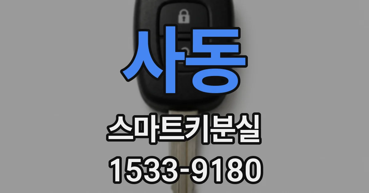 사동 스마트키분실