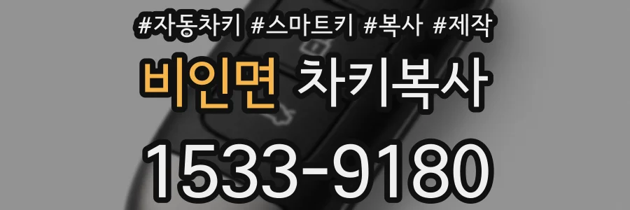 비인면 차키복사