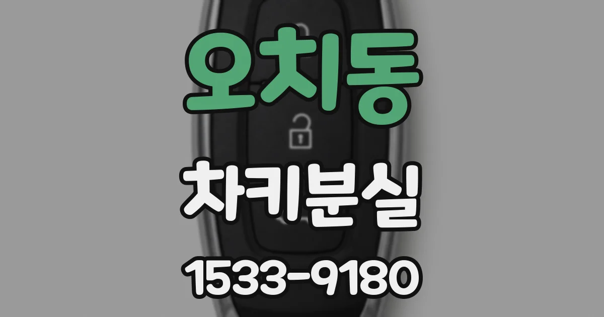 오치동 차키분실