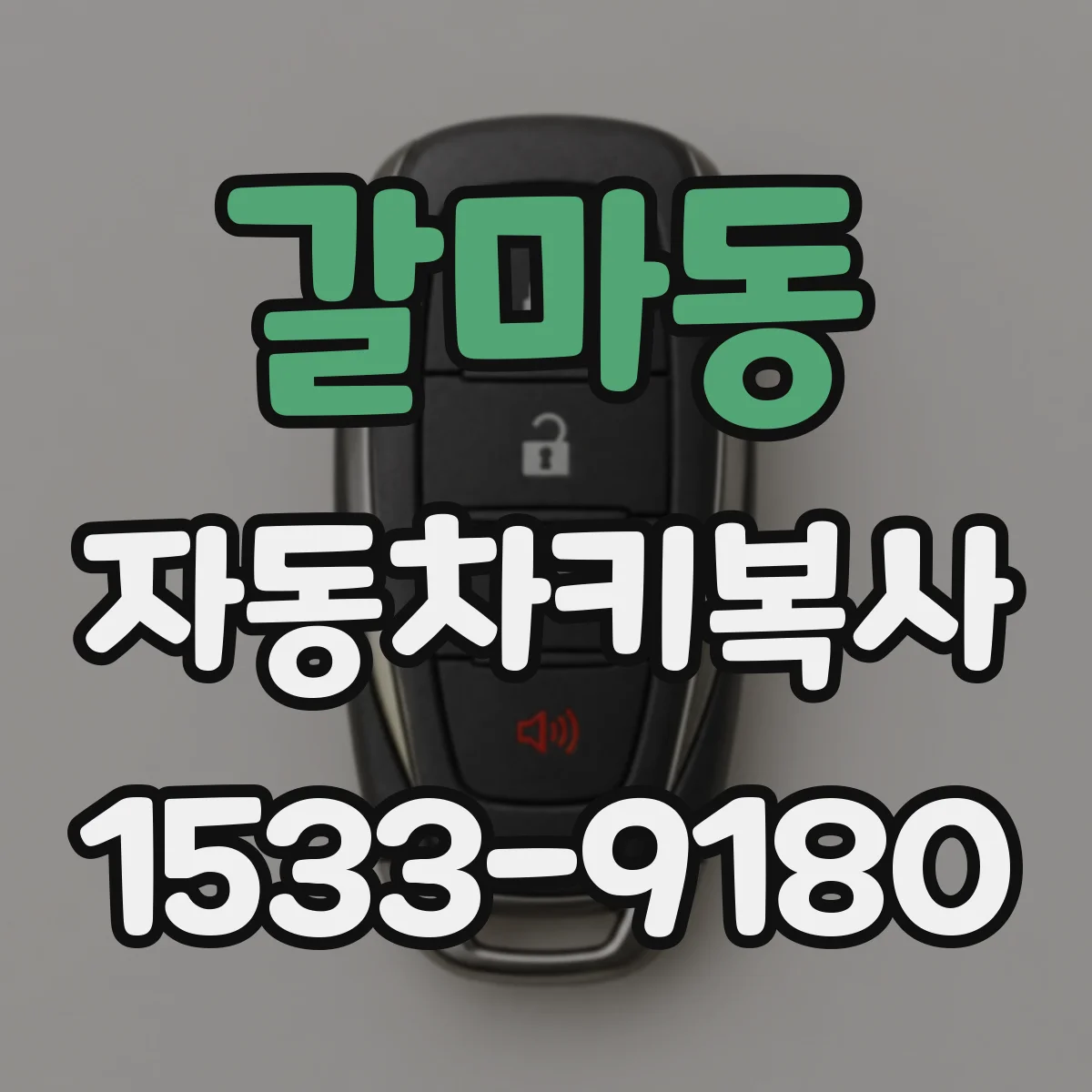 갈마동 자동차키복사