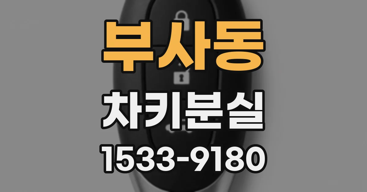 부사동 차키분실
