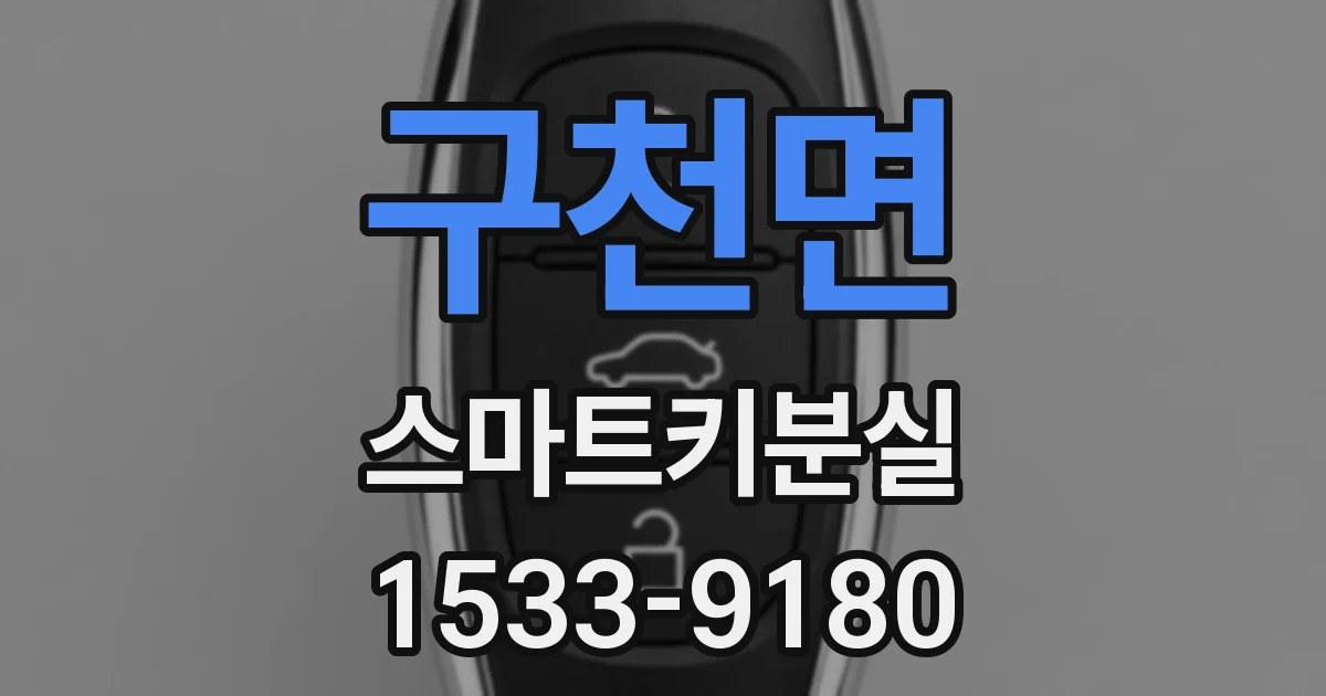 구천면 스마트키분실
