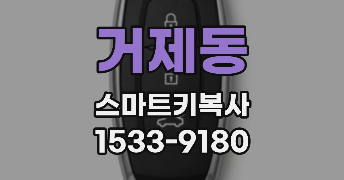 거제동 스마트키복사