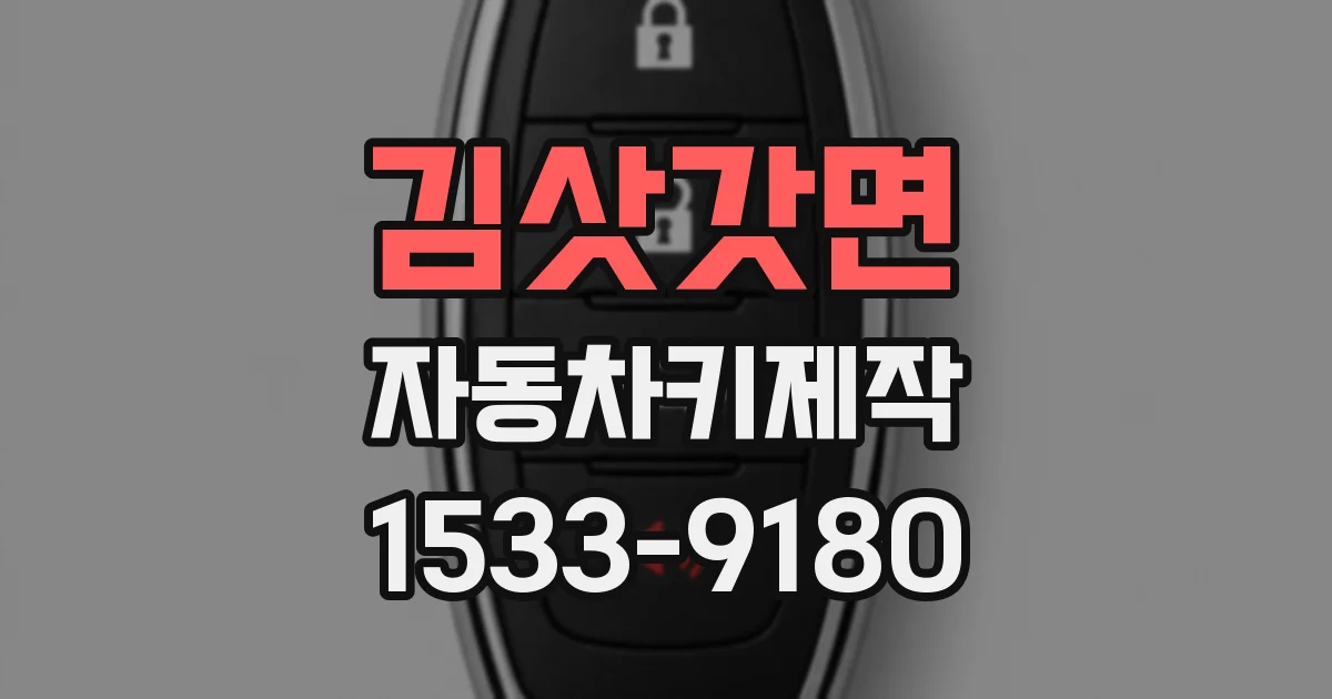 김삿갓면 자동차키제작