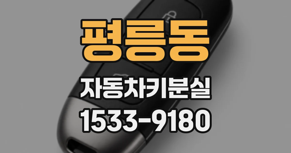 평릉동 자동차키분실