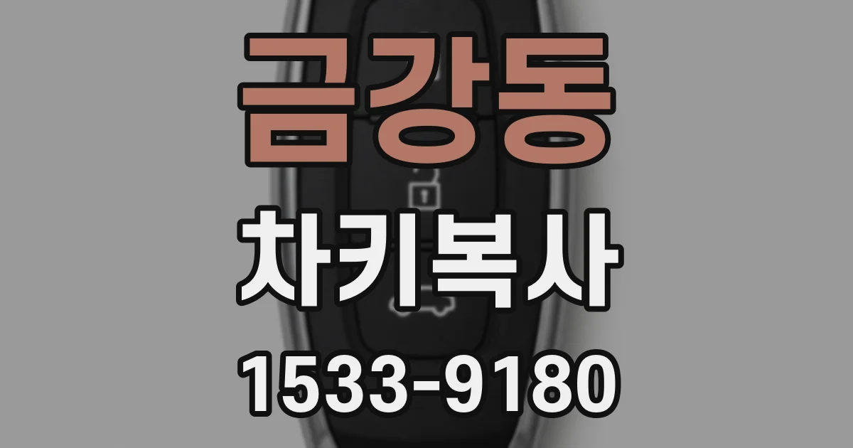 금강동 차키복사