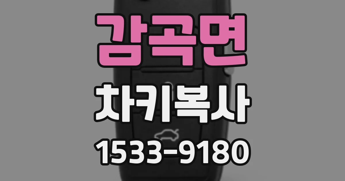 감곡면 차키복사