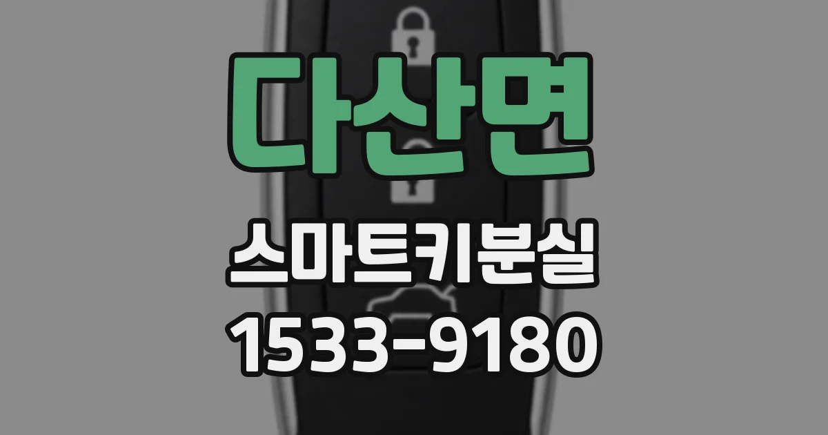 다산면 스마트키분실