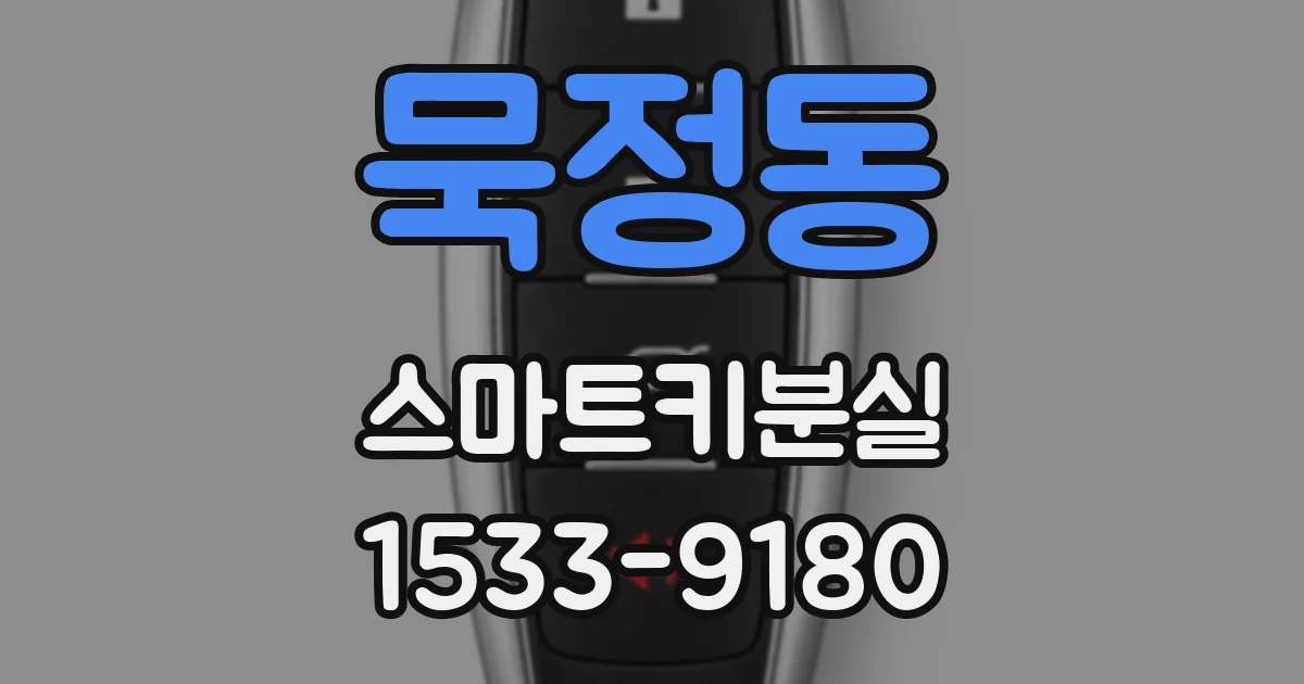 묵정동 스마트키분실