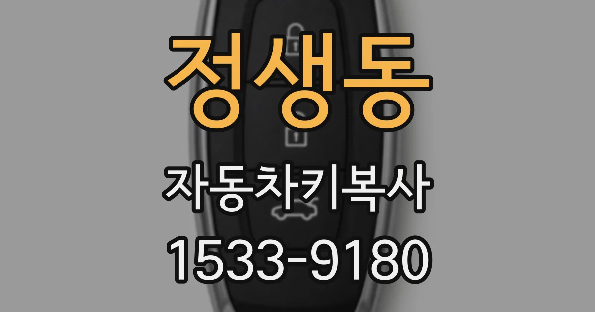 정생동 자동차키복사
