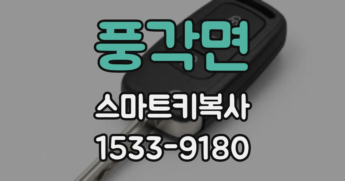 풍각면 스마트키복사