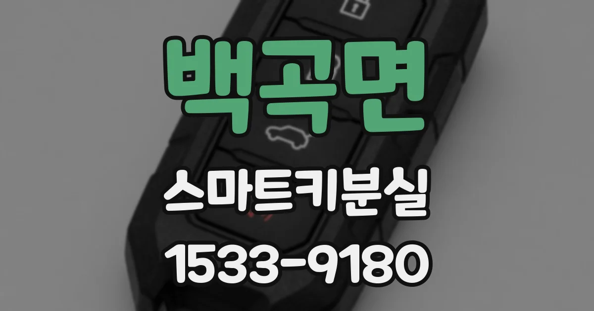 백곡면 스마트키분실