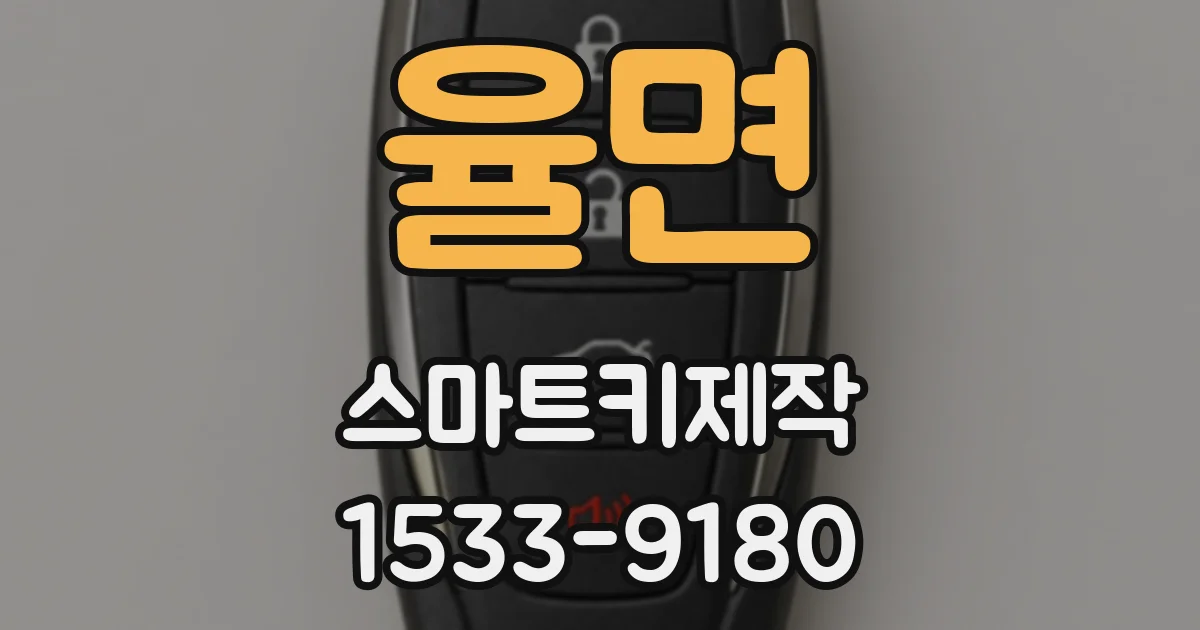율면 스마트키제작