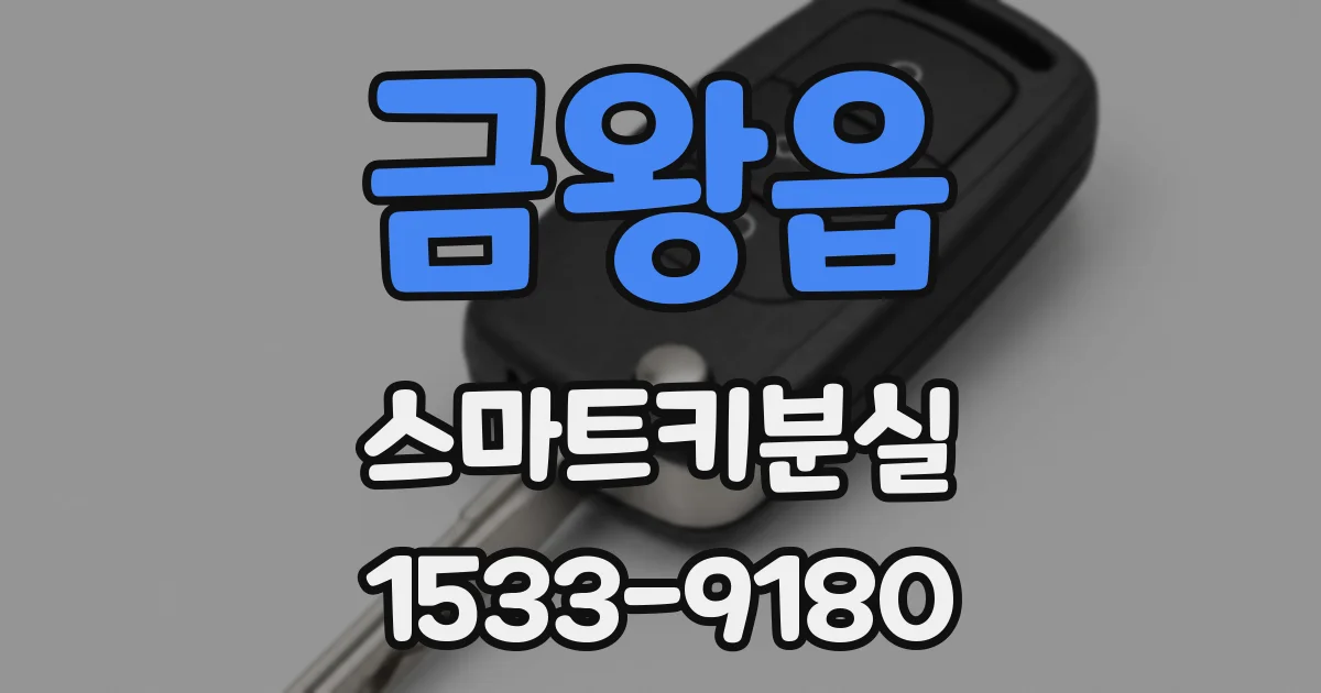 금왕읍 스마트키분실