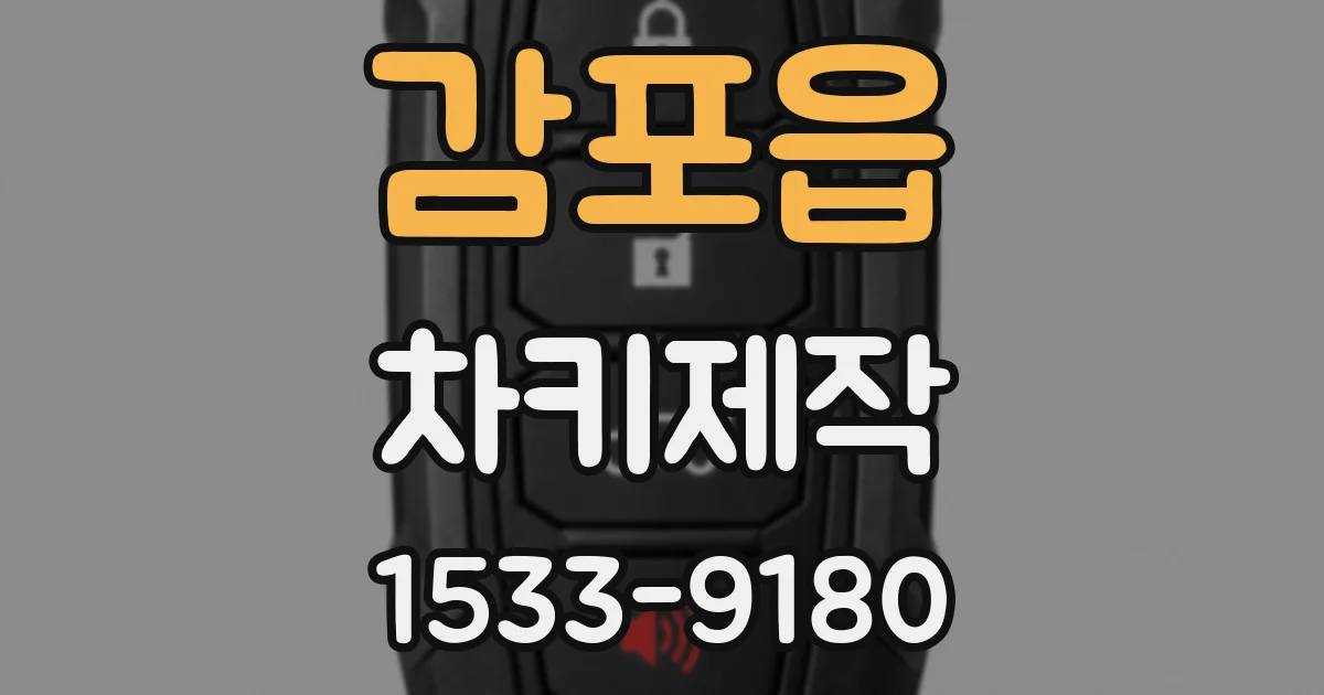 감포읍 차키제작
