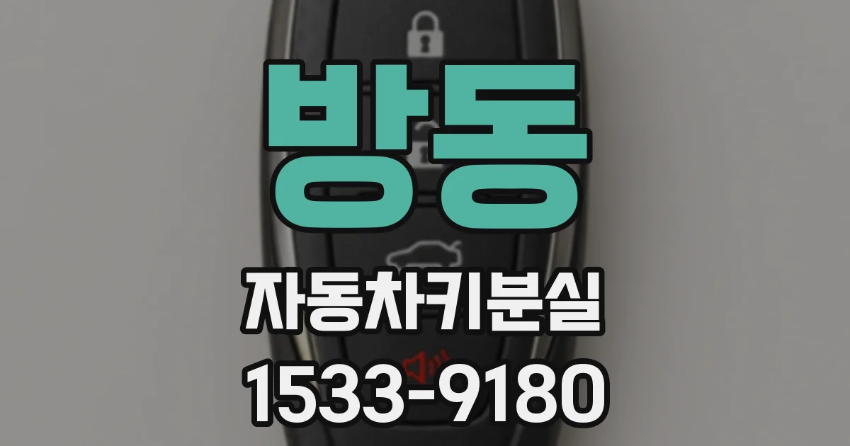 방동 자동차키분실