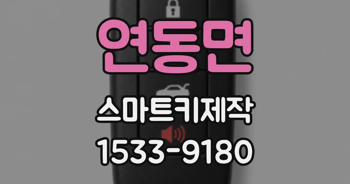 연동면 스마트키제작