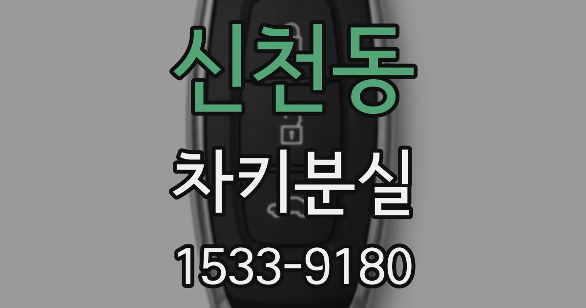 신천동 차키분실