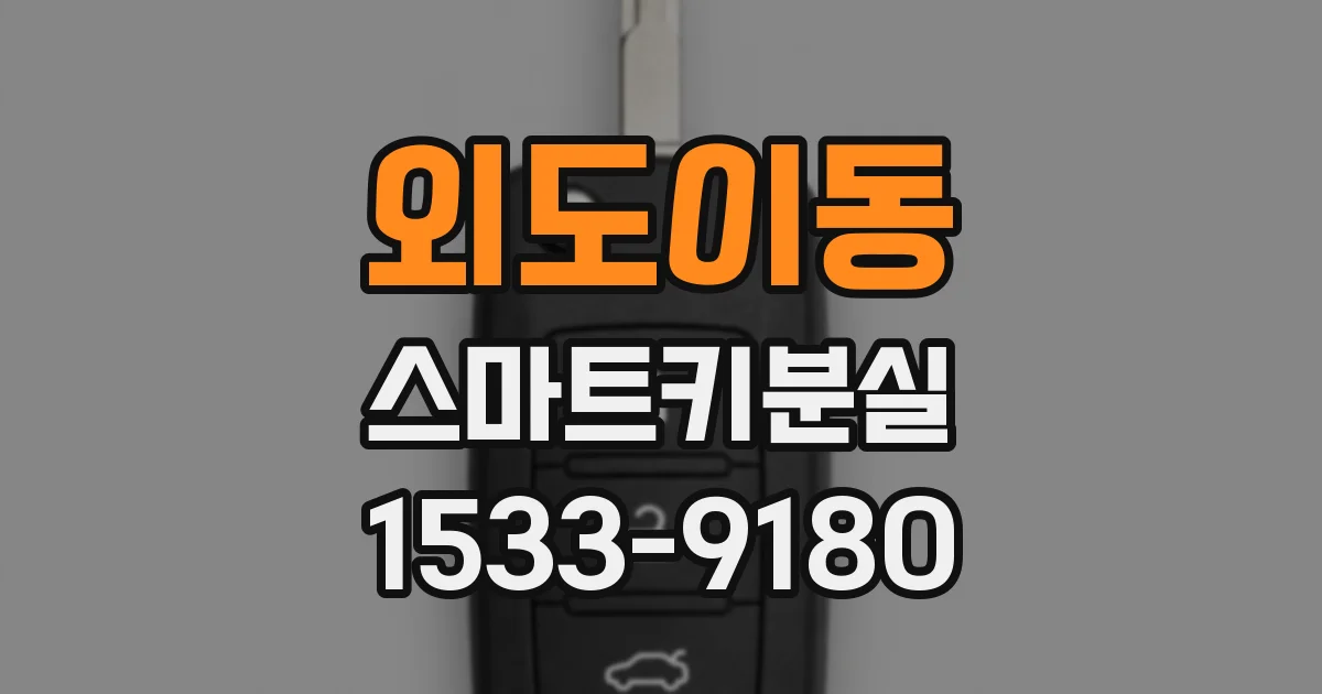 외도이동 스마트키분실