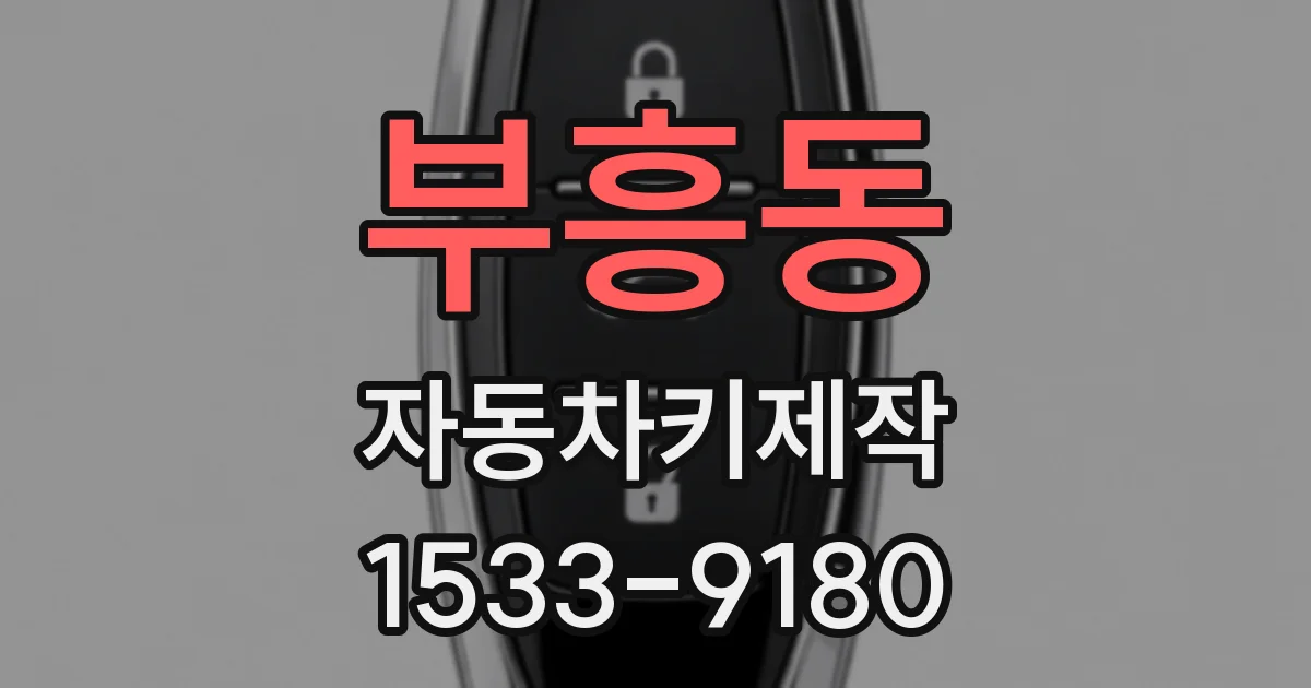 부흥동 자동차키제작