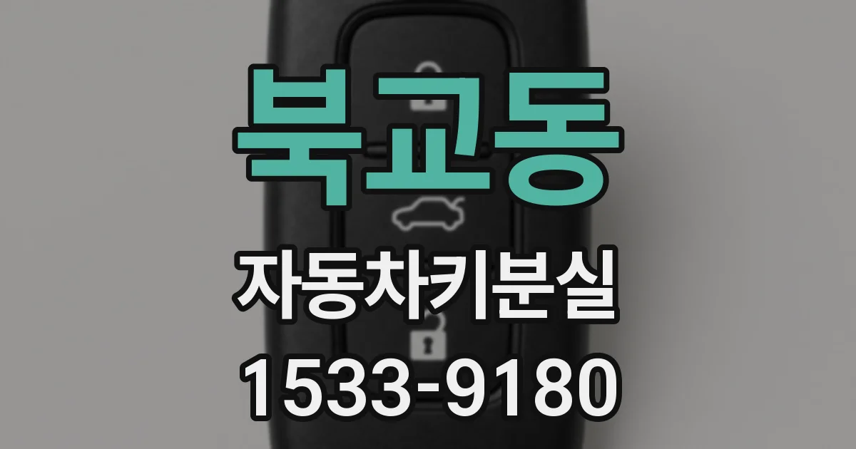 북교동 자동차키분실