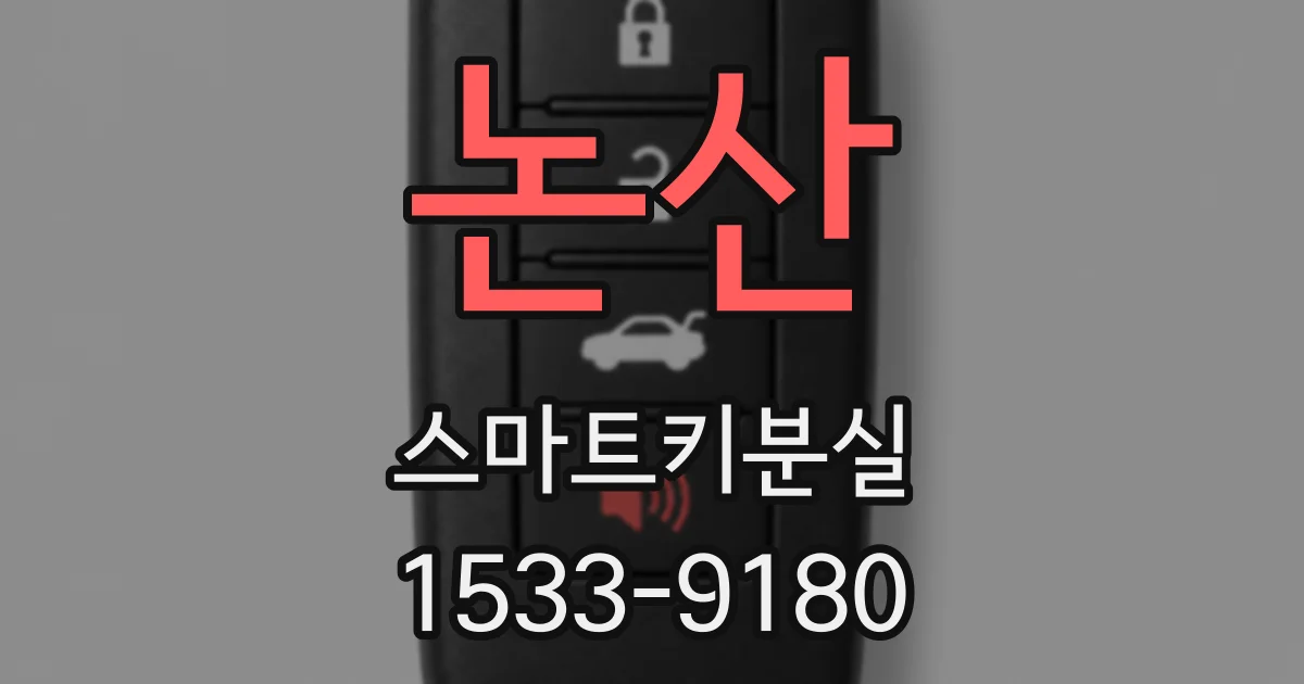 논산 스마트키분실
