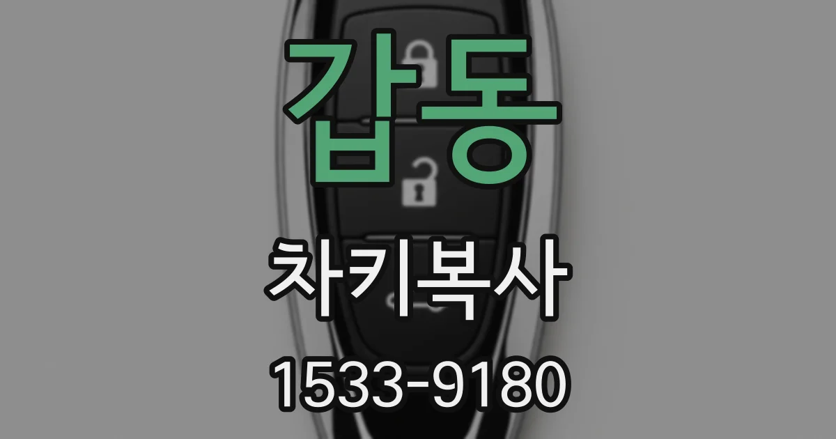 갑동 차키복사