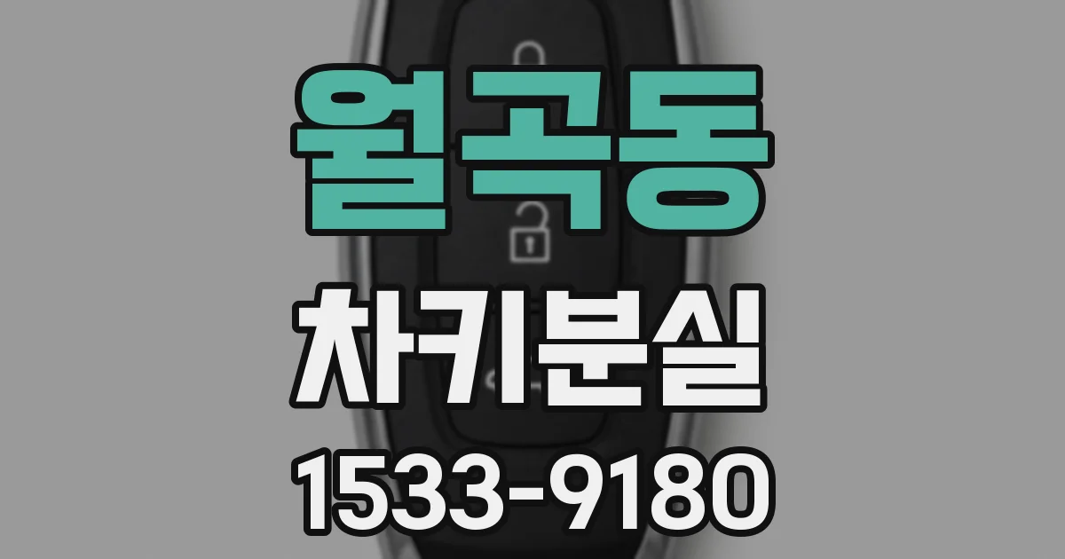 월곡동 차키분실