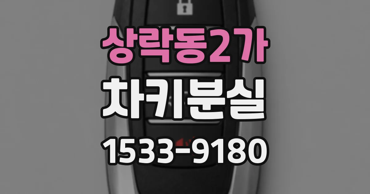 상락동2가 차키분실