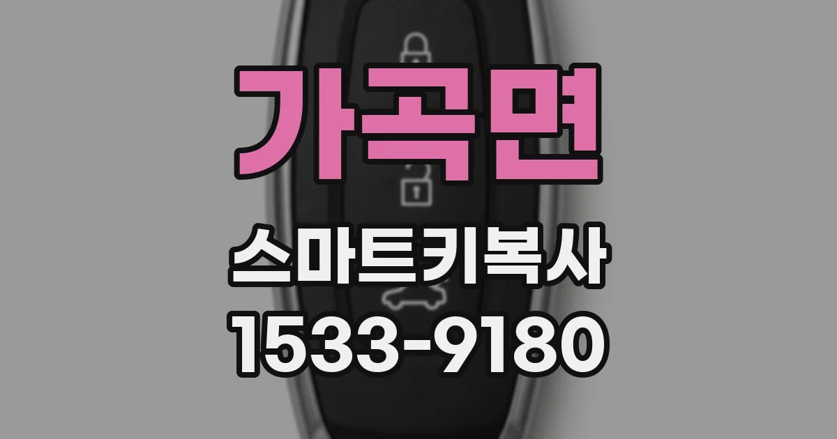 가곡면 스마트키복사