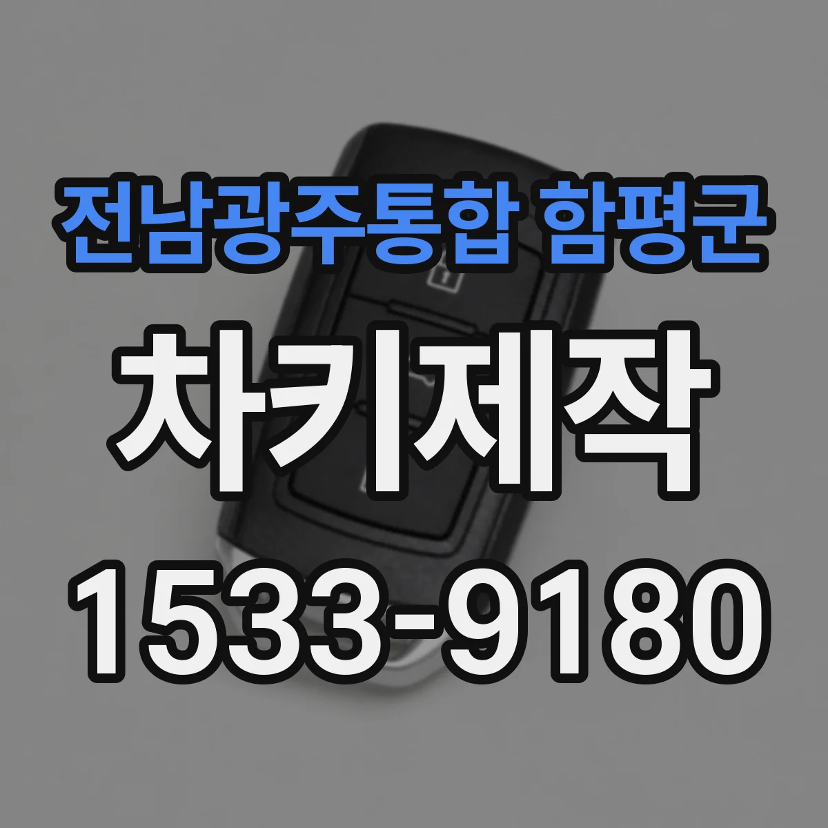 전남광주통합 함평군 차키제작