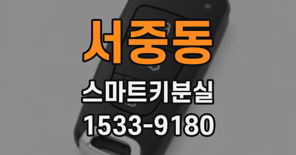서중동 스마트키분실